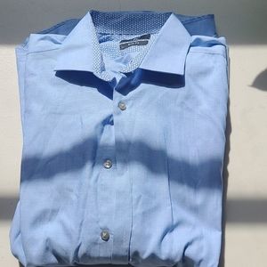 Blue button up
